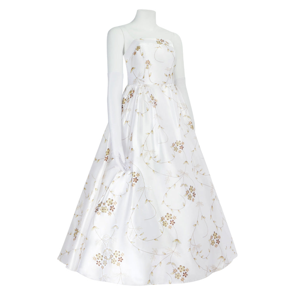 Princesse Malgré Elle Robe Blanche Cosplay Costume