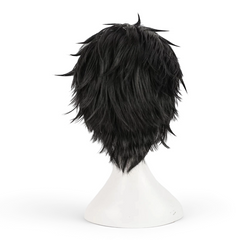 Cosplay Perruque Natsuki Subaru RE0(2026) Anime Perruque Noire Homme