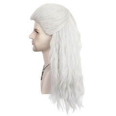 Cosplay Perruque Geralt of Rivia The Witcher TV Cosplay Perruque Blanche Homme