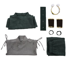Cosplay Costume Toph Beifong Avatar: The Last Airbender Saison 2(2026) TV Cosplay Tenue Grise Femme