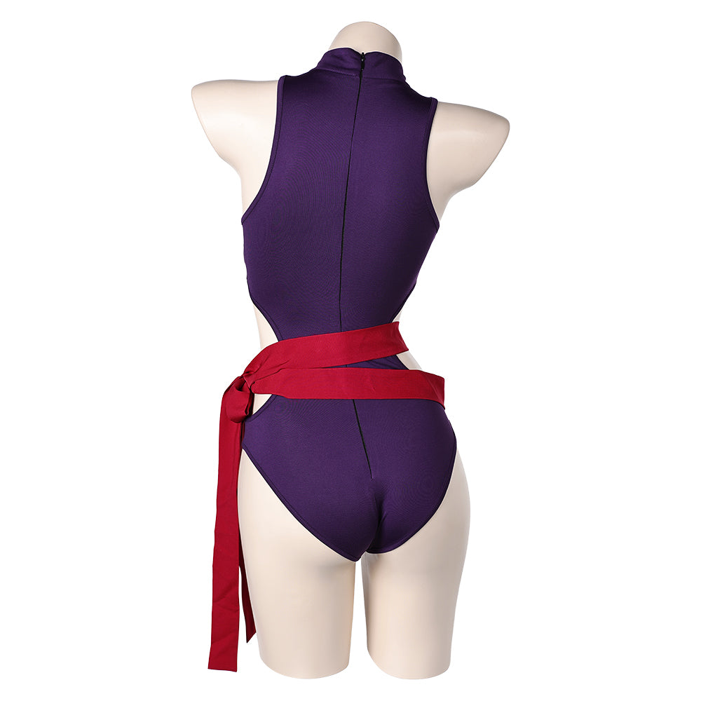 Psylocke Maillot de Bain One Pièce Violet Cosplay Costume Design Original