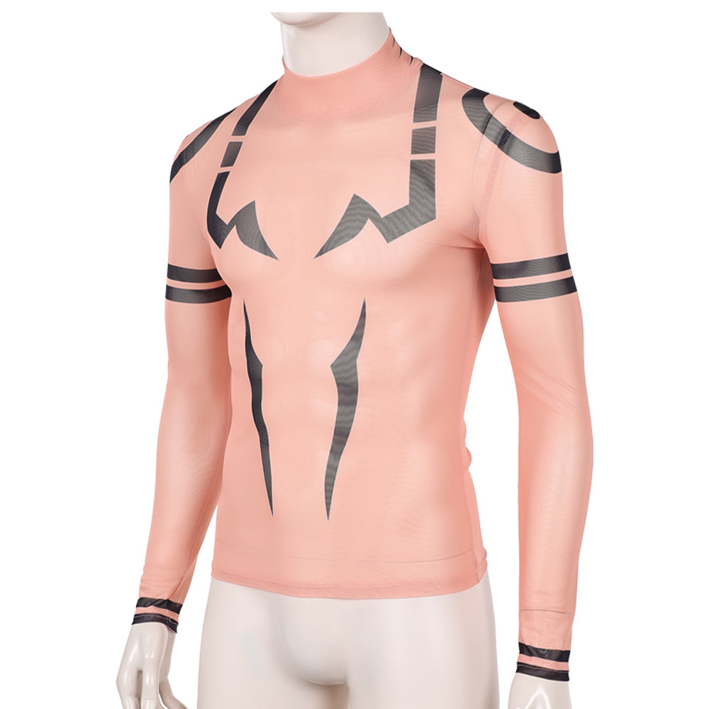 Saison 3(2026) Sukuna Haut Imprimé Tatouage Cosplay Costume