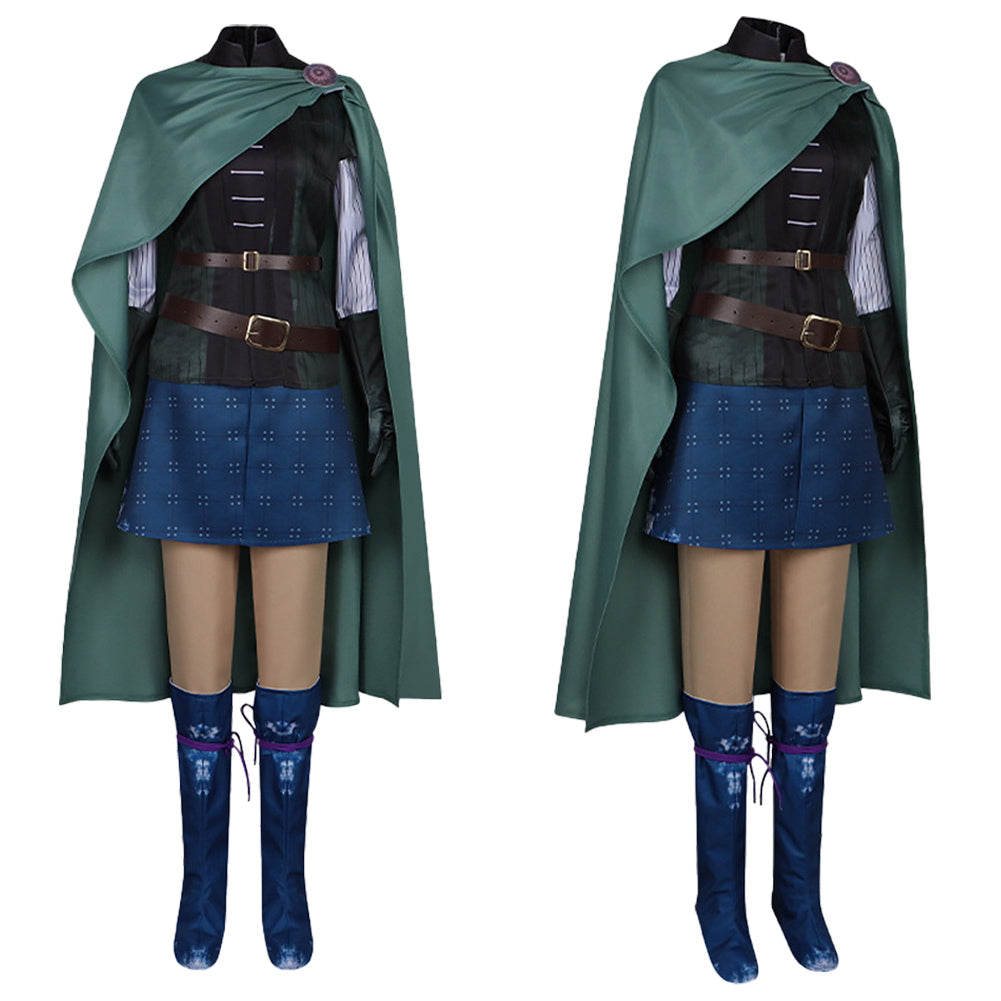 Scarlet et L'Éternité(2025) Princess Scarlet Tenue de Combat Bleue et Verte Cosplay Costume