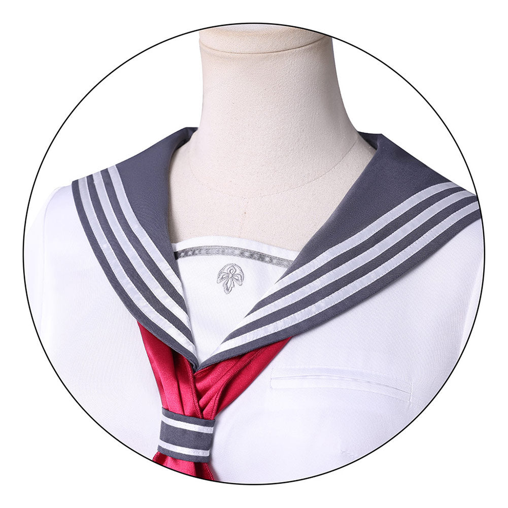 Silent Hill F(2025) Shimizu Hinako Unifrome Scolaire Blanc et Noire Cosplay Costume