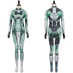 Split Fiction(2025) Zoe Combinaison Verte Cosplay Costume