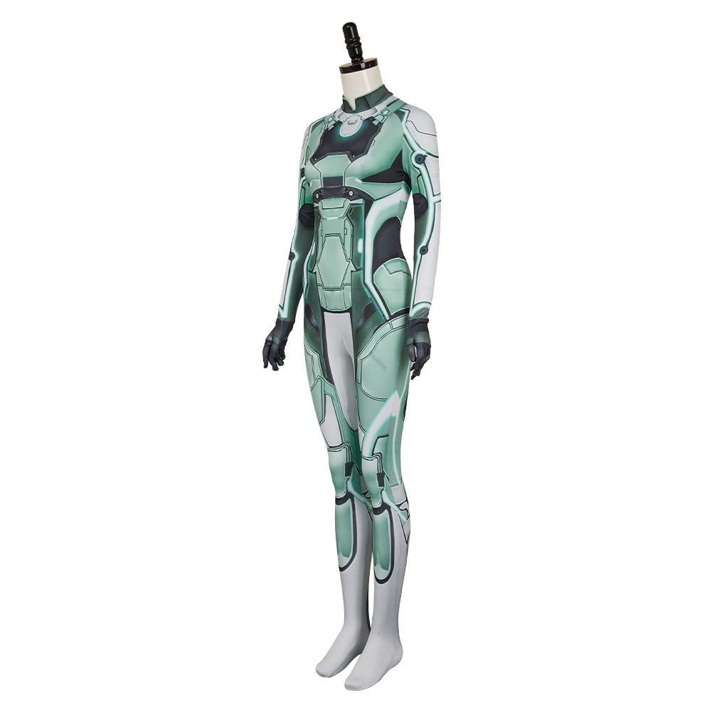 Split Fiction(2025) Zoe Combinaison Verte Cosplay Costume