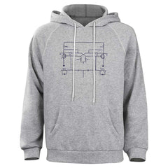 Stranger Things Saison 4 Dustin Henderson Sweat-Shirt à Capuche Gris Cosplay Costume
