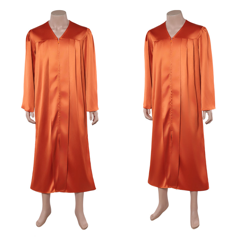 Stranger Things Saison 5 Dustin Henderson Robe de Licence Orange Cosplay Costume