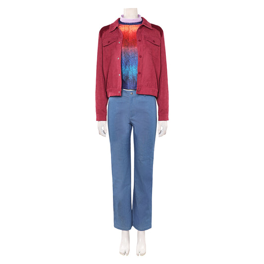 Stranger Things Saison 5(2025) Max Mayfield Tenue Rouge et Bleue Cosplay Costume