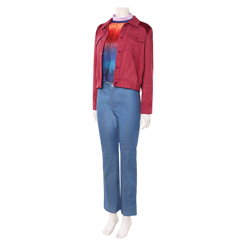 Stranger Things Saison 5(2025) Max Mayfield Tenue Rouge et Bleue Cosplay Costume