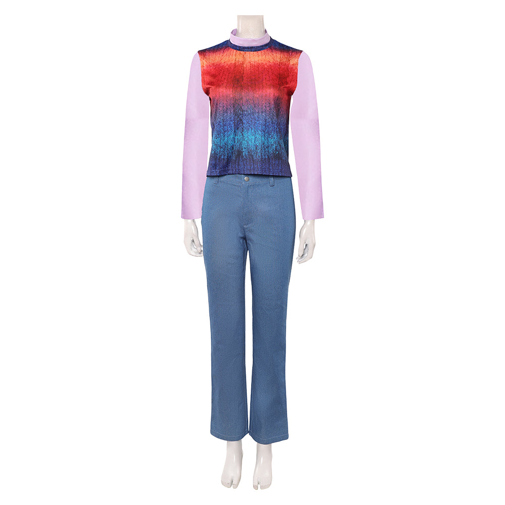 Stranger Things Saison 5(2025) Max Mayfield Tenue Rouge et Bleue Cosplay Costume