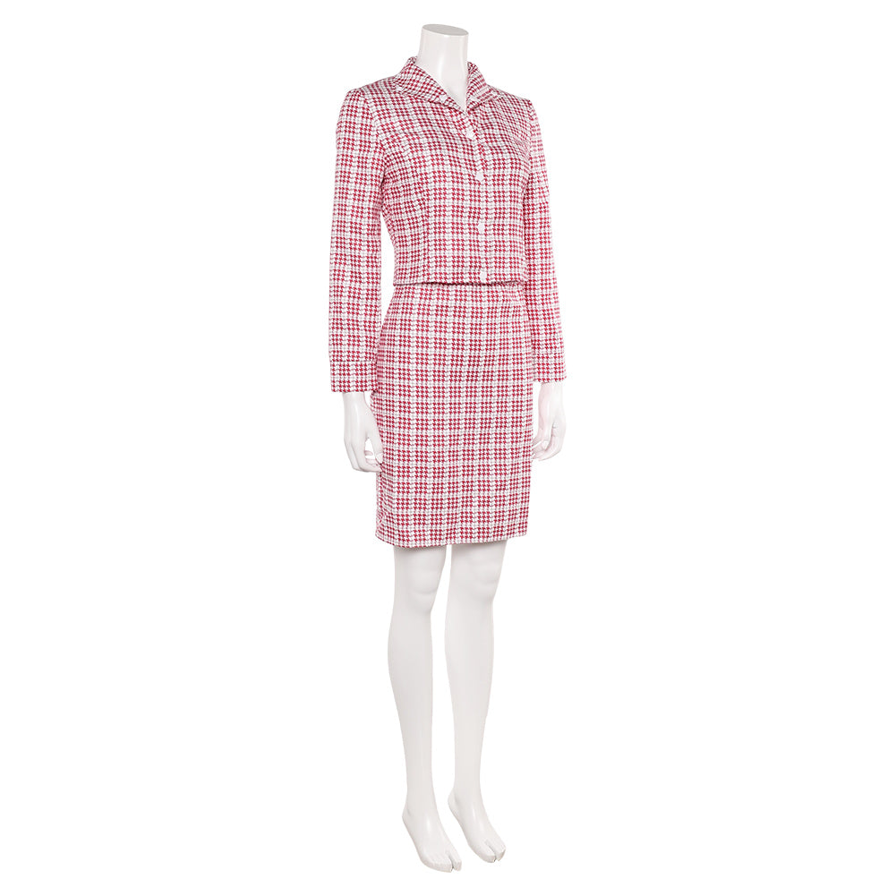 The Fantastic Four: First Steps(2025) Invisible Woman Tenue à Carreaux Rouge et Blanc Cosplay Costume