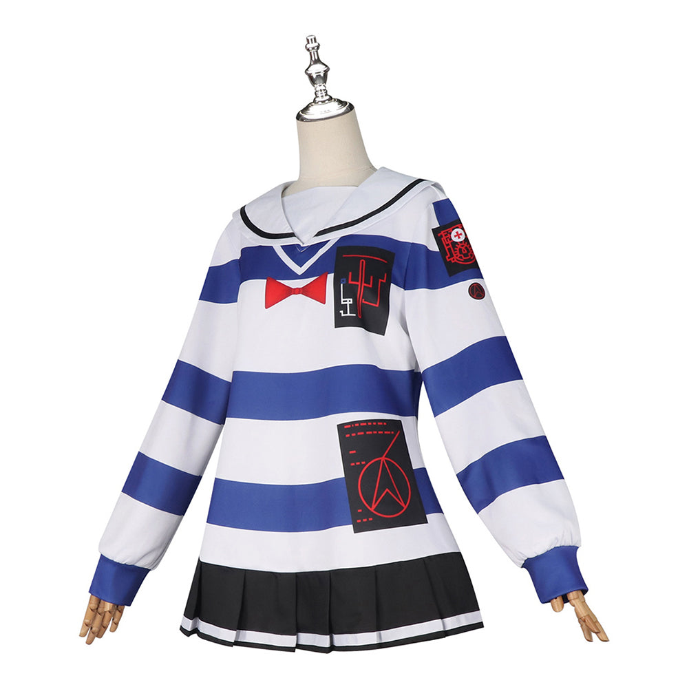 The Hundred Line: Last Defense Academy(2025) Amemiya Darumi Robe Rayée Cosplay Costume