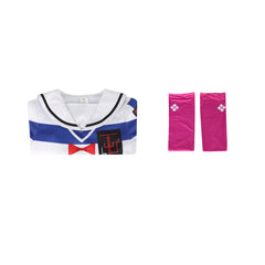 The Hundred Line: Last Defense Academy(2025) Amemiya Darumi Robe Rayée Cosplay Costume