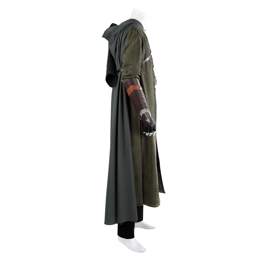 The Lord of The Rings Aragorn Tenue Verte de Luxe Cosplay Costume