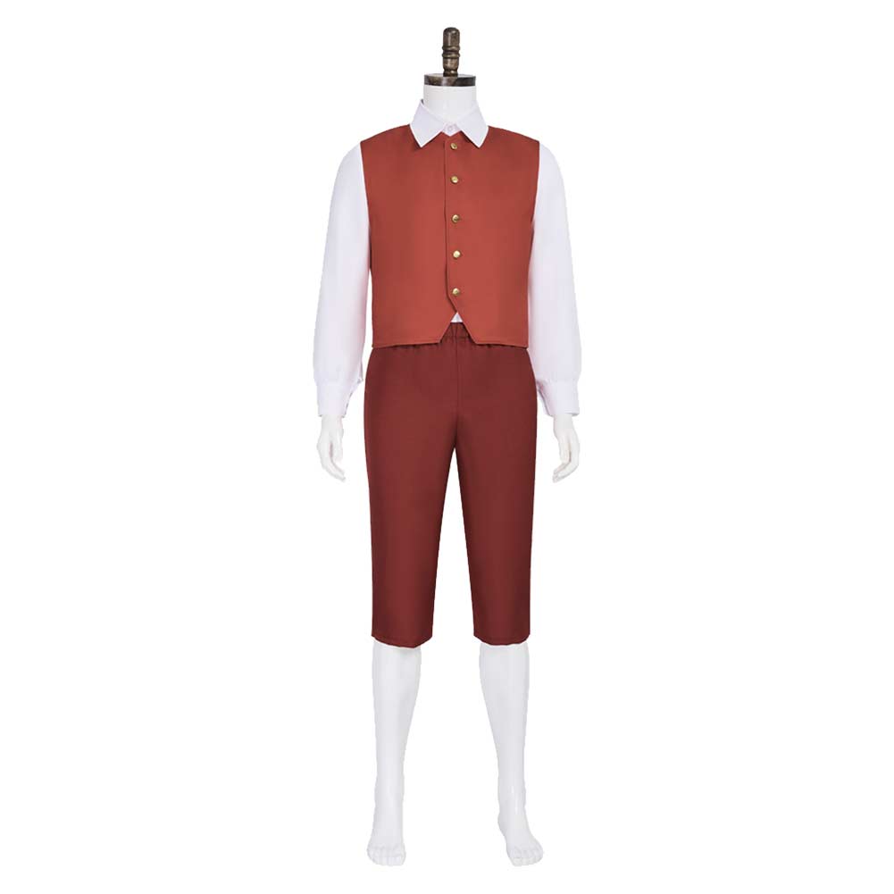 The Lord of The Rings Frodo Baggins Tenue Marrone et Bleue Cosplay Costume