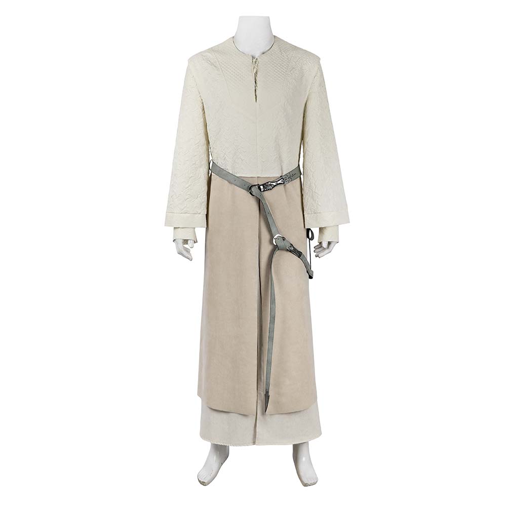 The Lord of The Rings Gandalf Tenue Blanche de Luxe Cosplay Costume