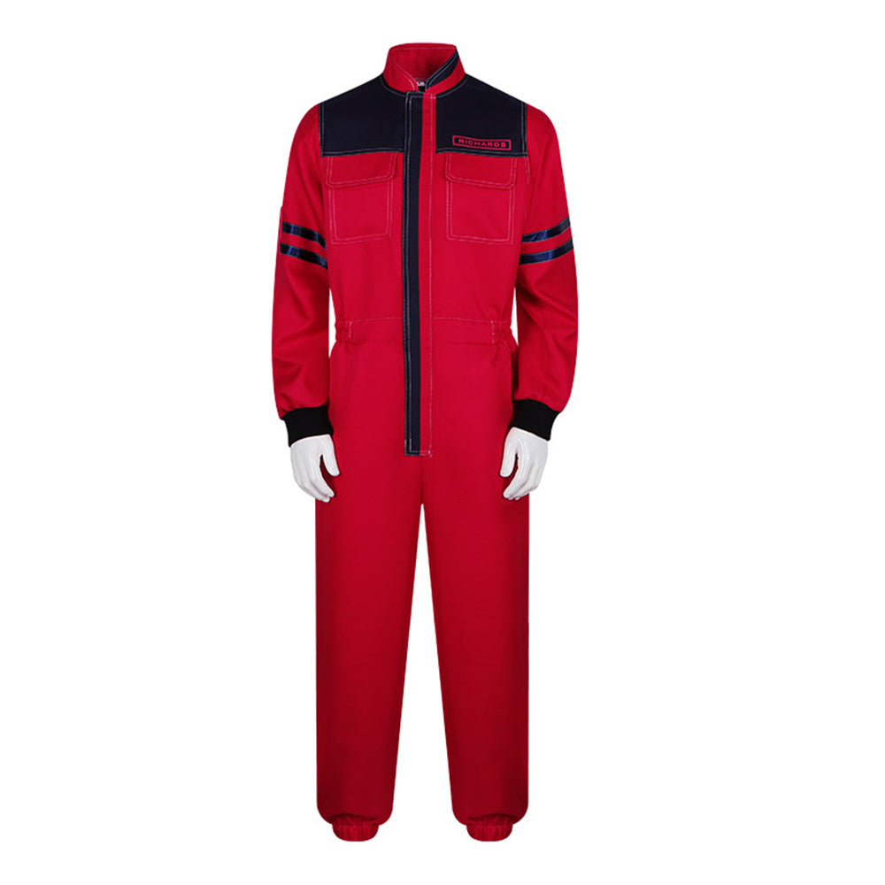 The Running Man(2025) Glen Powell Combinaison Rouge Cosplay Costume