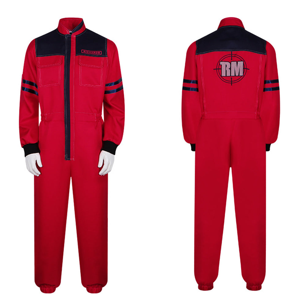 The Running Man(2025) Glen Powell Combinaison Rouge Cosplay Costume