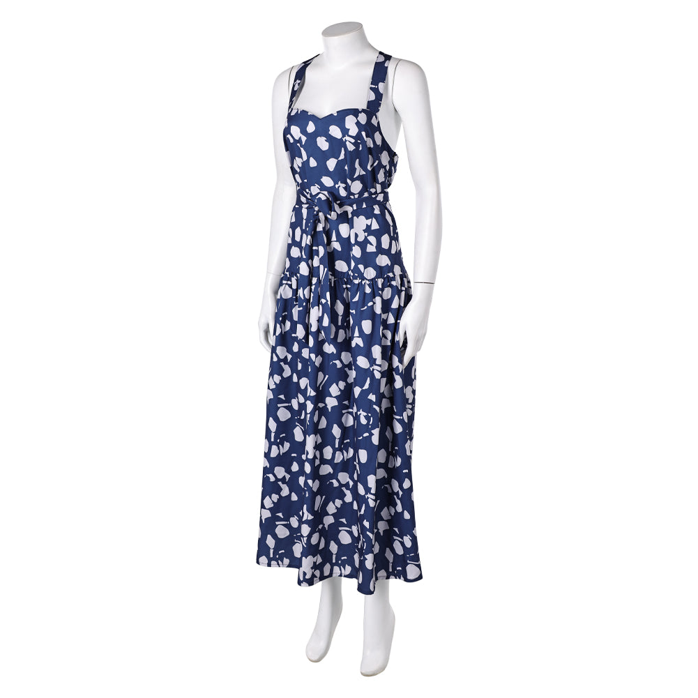 The White Lotus Saison 3(2025) Kate Robe Bleue Cosplay Costume