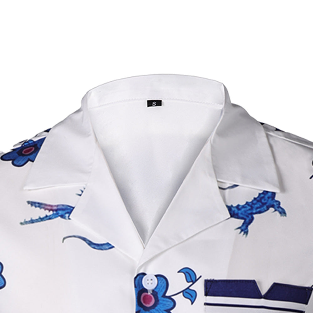 The White Lotus Saison 3(2025) Lochlan Ratliff Chemise Blanche Cosplay Costume