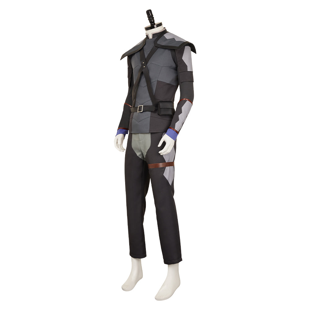 The Witcher: Sirens of The Deep(2025) Geralt of Rivia Tenue Noire Cosplay Costume