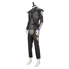 The Witcher: Sirens of The Deep(2025) Geralt of Rivia Tenue Noire Cosplay Costume