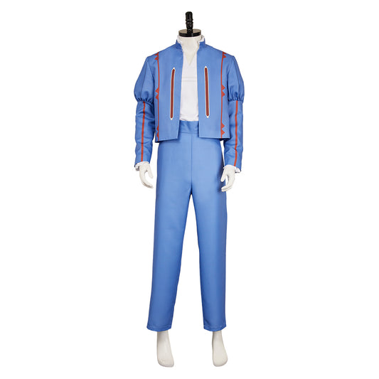 The Witcher: Sirens of The Deep(2025) Jaskier Tenue Bleue Cosplay Costume