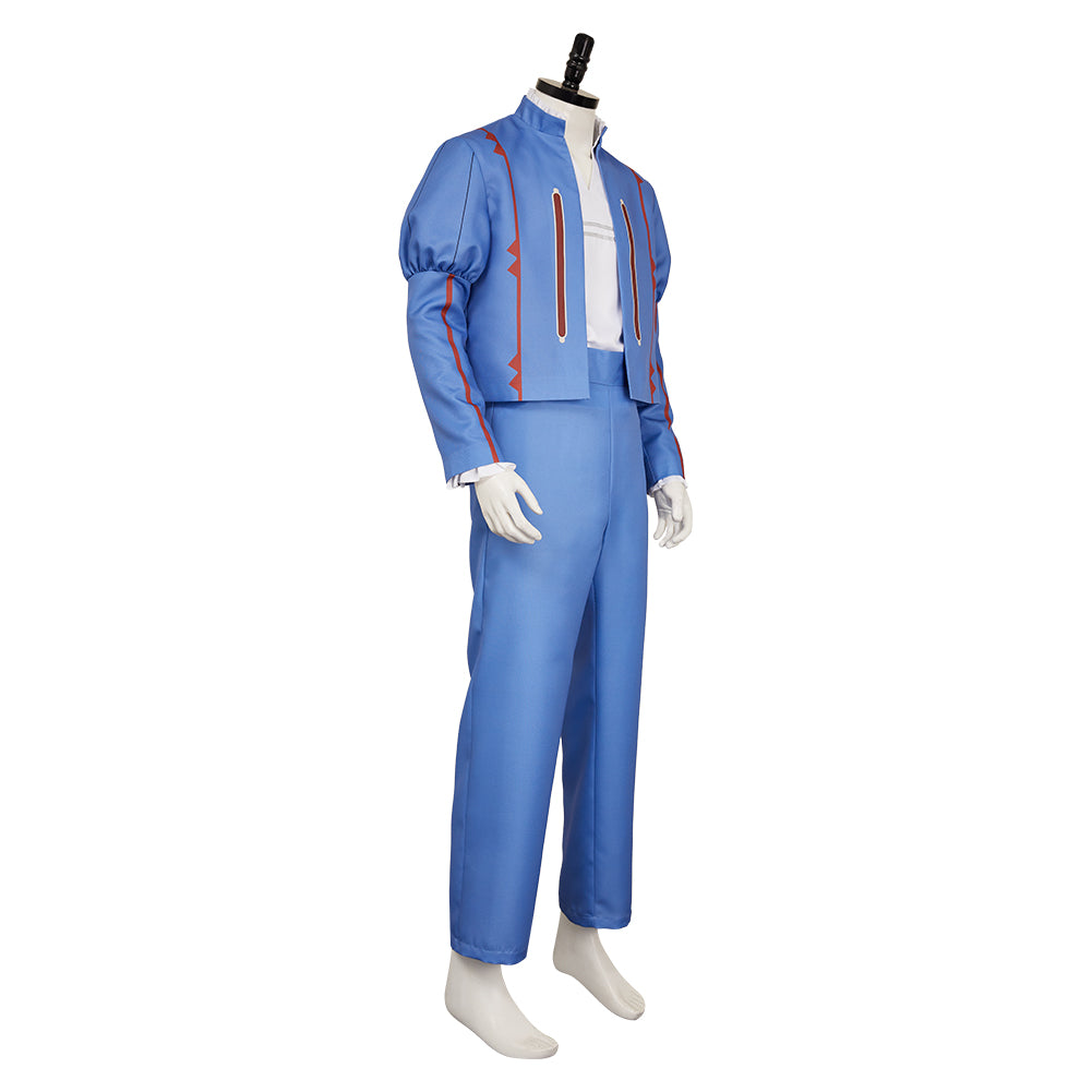 The Witcher: Sirens of The Deep(2025) Jaskier Tenue Bleue Cosplay Costume