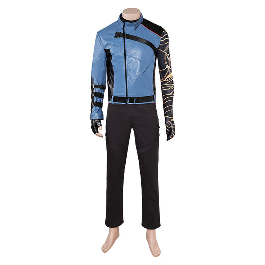 Thunderbolts(2025) Bucky Barnes Tenue Noire et Bleue Cosplay Costume