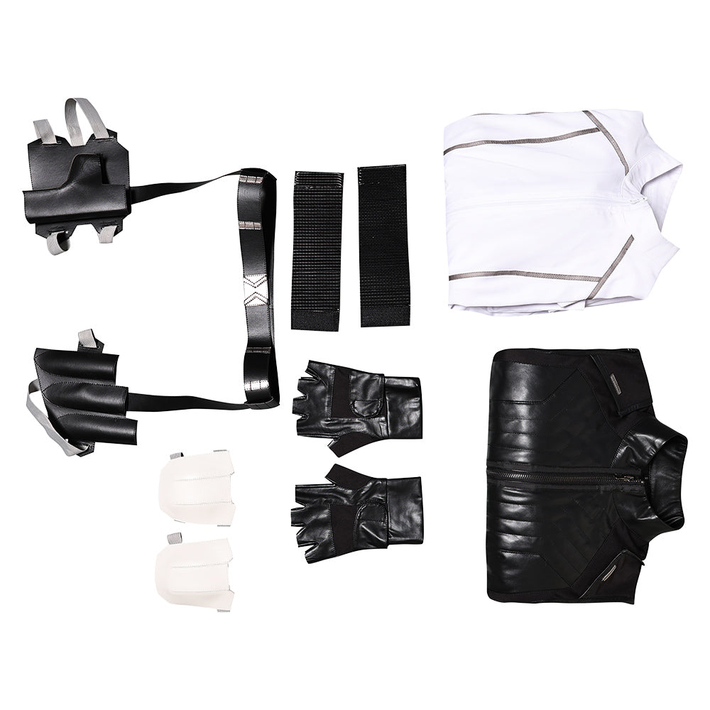 Thunderbolts(2025) Yelena Belova Tenue Noire et Blanche Cosplay Costume
