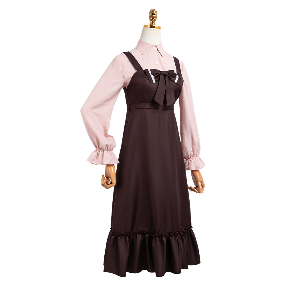 Toradora Aisaka Taiga Robe Noire+Chemise Rose Cosplay Costume