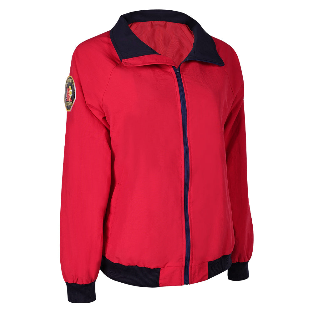 TV Baywatch Alerte à Malibu(2024) Mitch Buchannon Veste Rouge Cosplay Costume