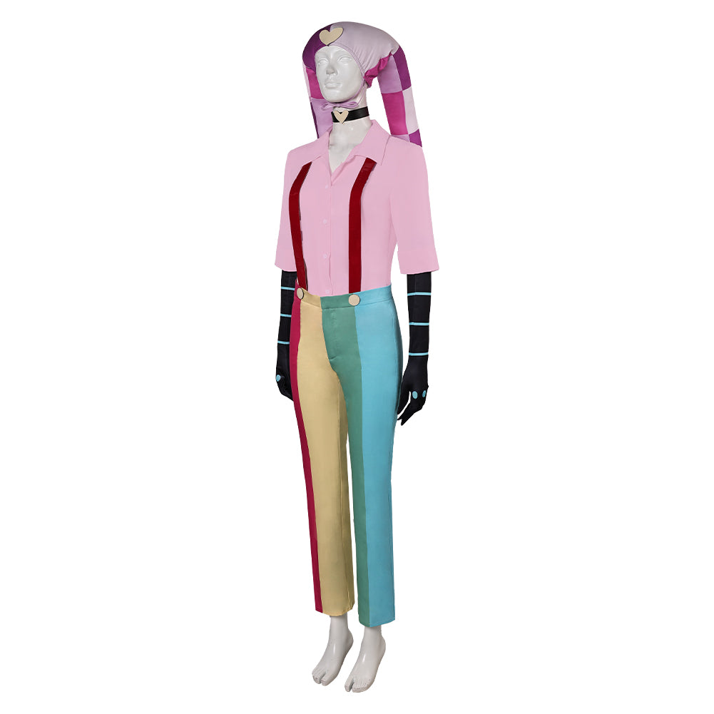 TV Helluva Boss Fizzarolli Tenue Rose Cosplay Costume