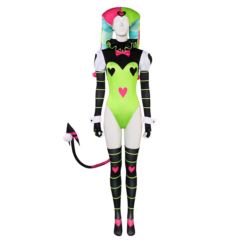 TV Helluva Boss Fizzarolli Tenue Verte Sexy Cosplay Costume