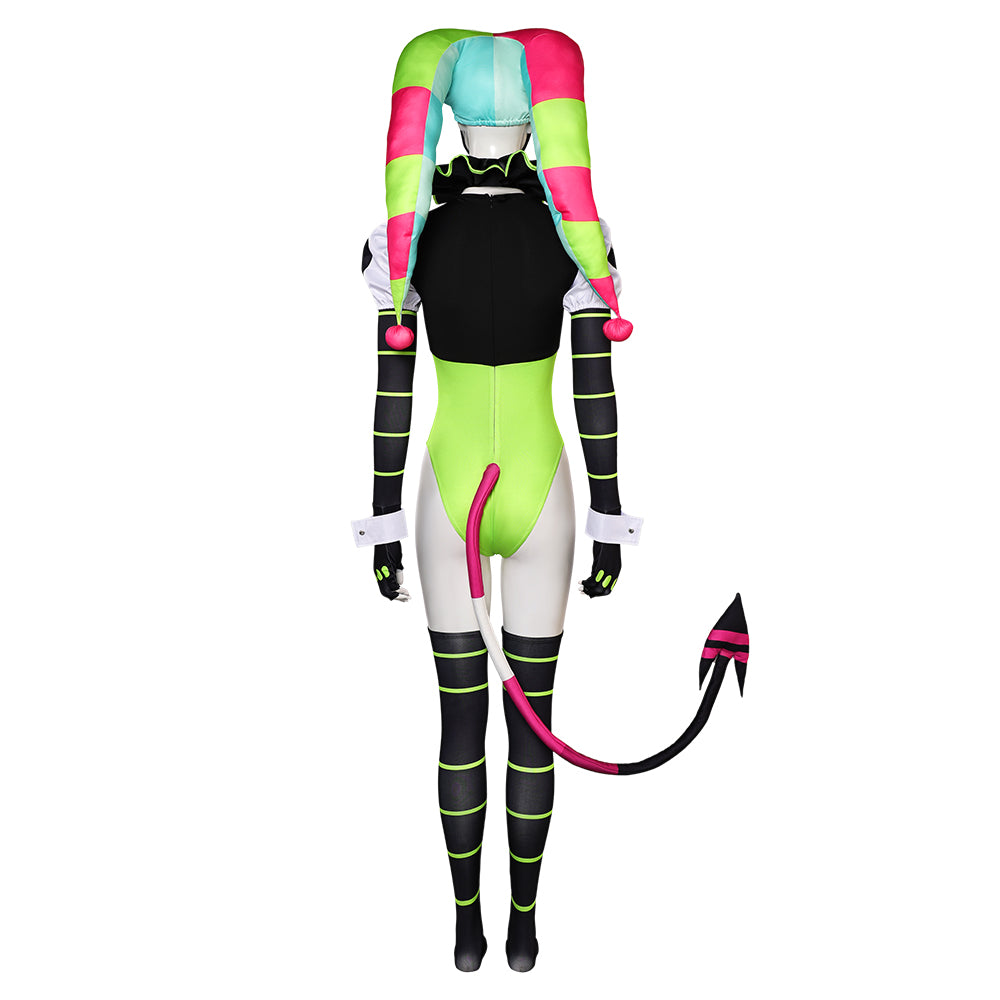 TV Helluva Boss Fizzarolli Tenue Verte Sexy Cosplay Costume