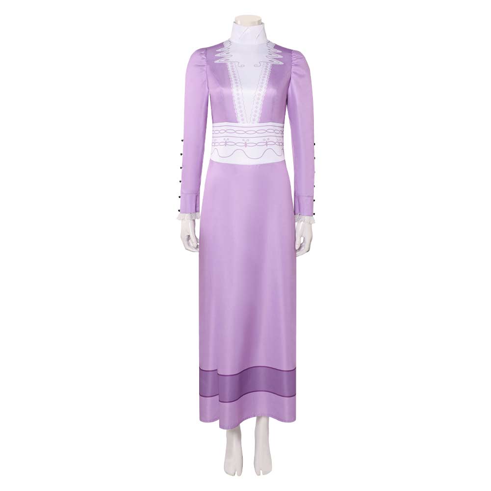 Un Monstre à Paris Lucille Robe Violettte Cosplay Costume