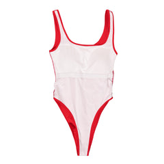 Cosplay Costume C.J. Parker/Victoria Leeds Baywatch TV Cosplay Maillot de Bain Une Pièce Rouge Femme