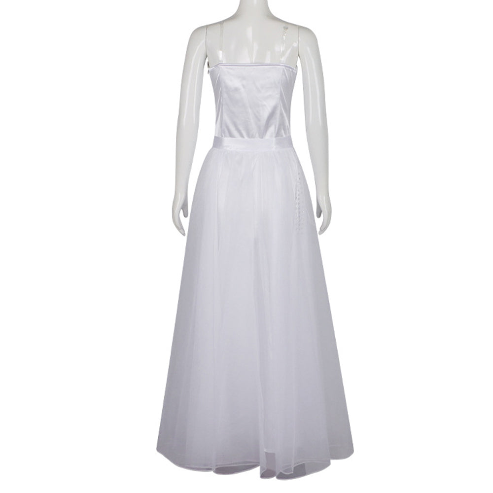 Wicked Glinda Robe Violette Argentée Cosplay Costume