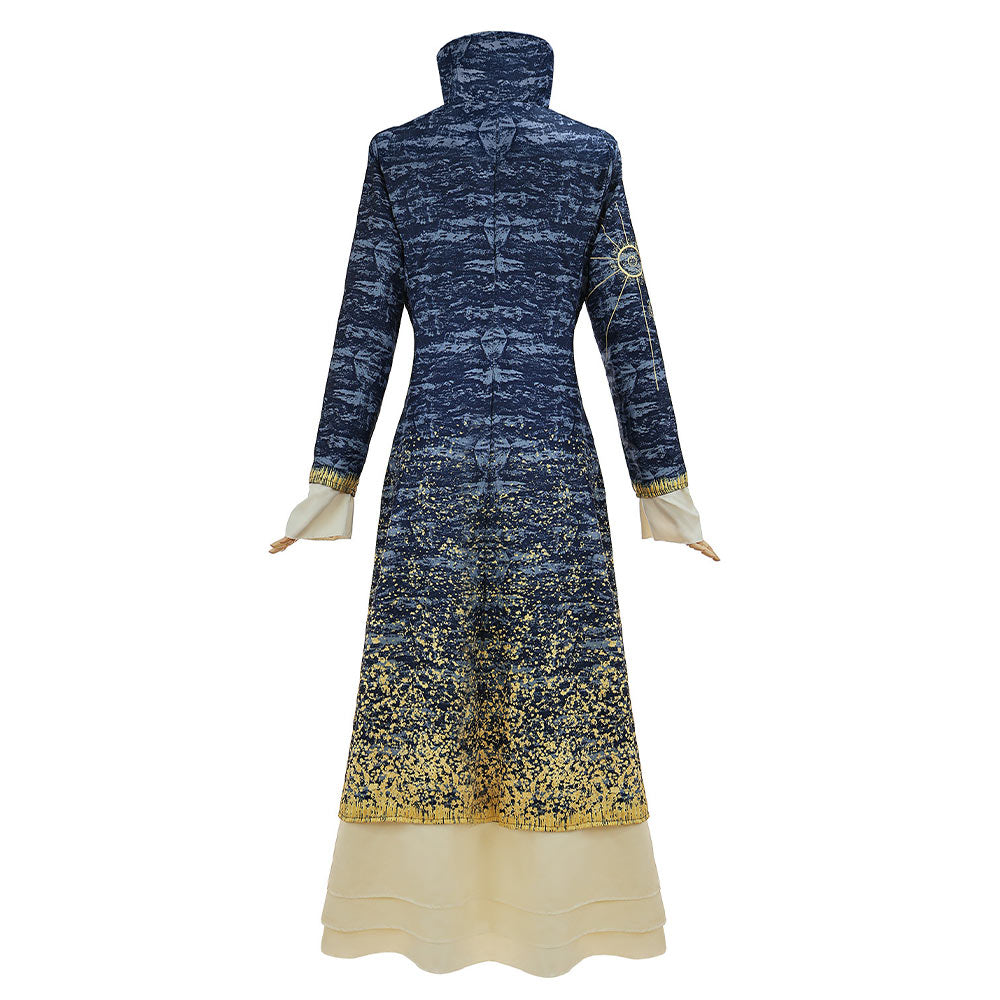 Wicked Madame Morrible Robe Bleue Cosplay Costume