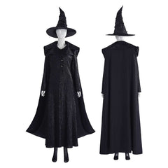 Wicked: For Good(2025) Elphaba Tenue de Sorcière Noire Cosplay Costume