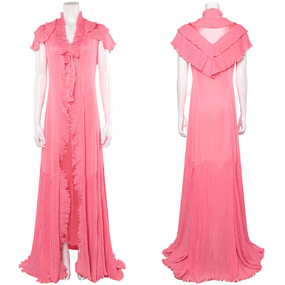 Wicked: For Good(2025) Glinda Pyjama Robe Rose Cosplay Costume