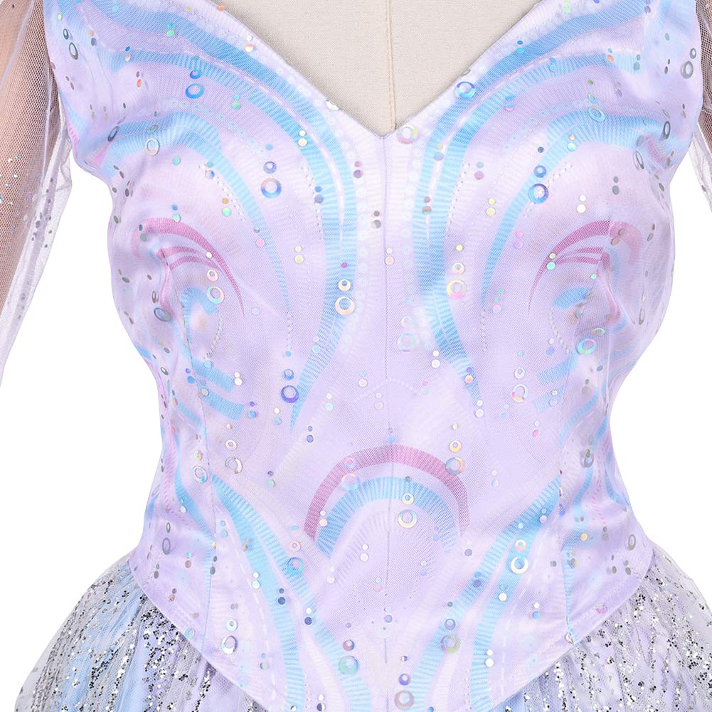 Wicked: For Good(2025) Glinda Robe Irisée Cosplay Costume