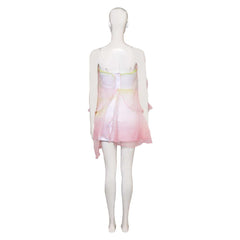 Wicked(2024) Glinda Robe en Forme de Fleurs Rose Cosplay Costume