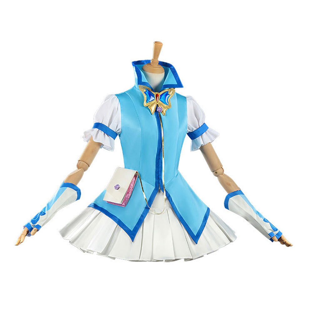 Yes! Pretty Cure 5 Minazuki Karen Robe Bleue et Blanche Cosplay Costume
