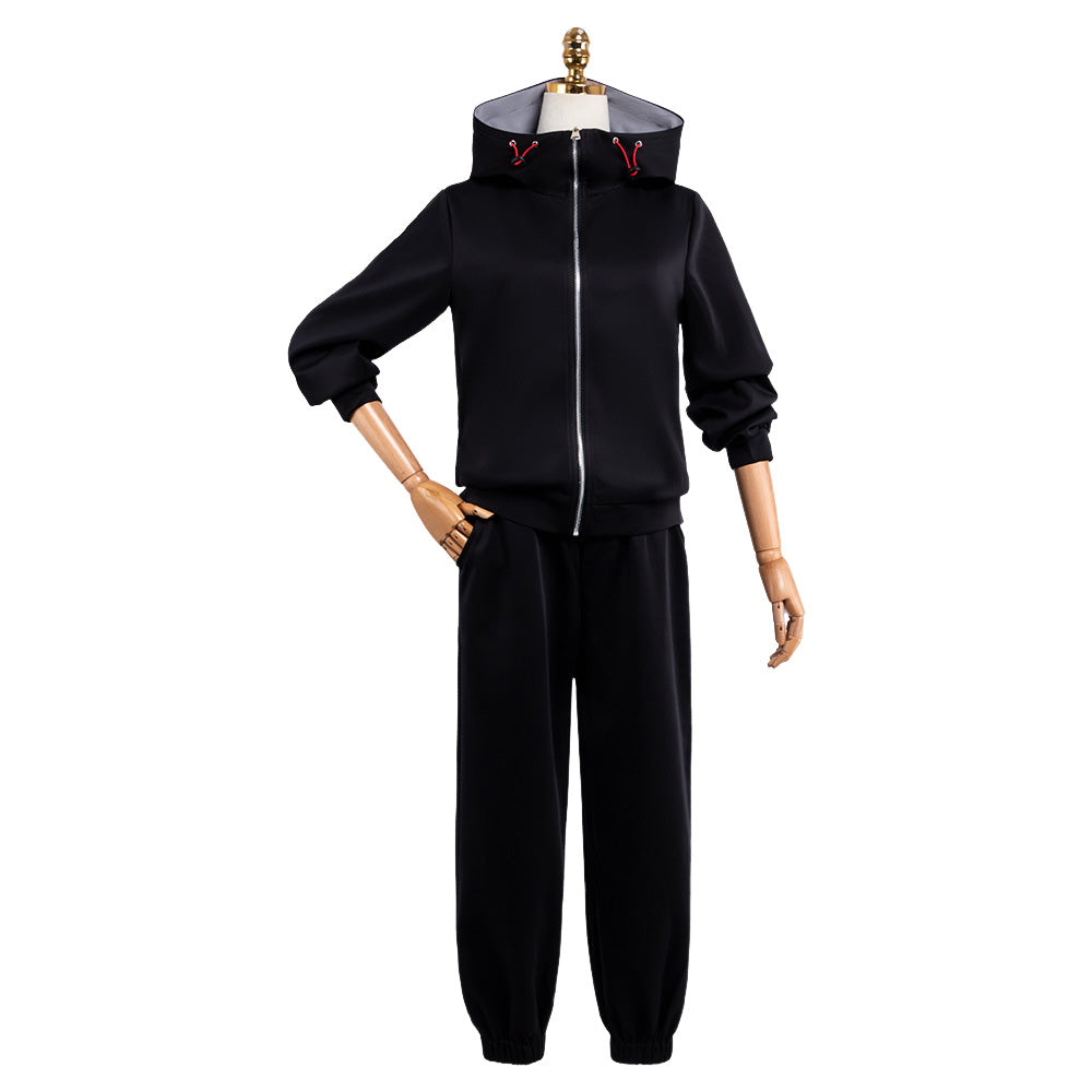 Yuji Itadori Tenue Noire Cosplay Costume