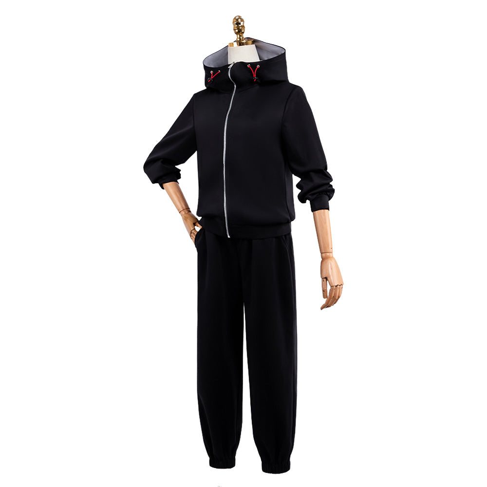 Yuji Itadori Tenue Noire Cosplay Costume