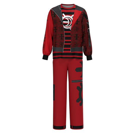 Zombies 4(2025) Victor Tenue Rouge et Noire Cosplay Costume Ver.2