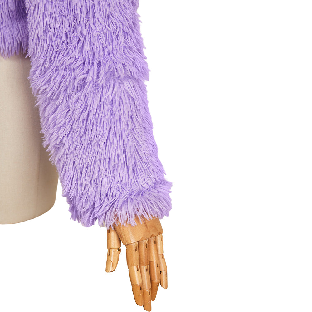 Zootopia 2(2025) Gazelle Veste en Peluche Violet Cosplay Costume