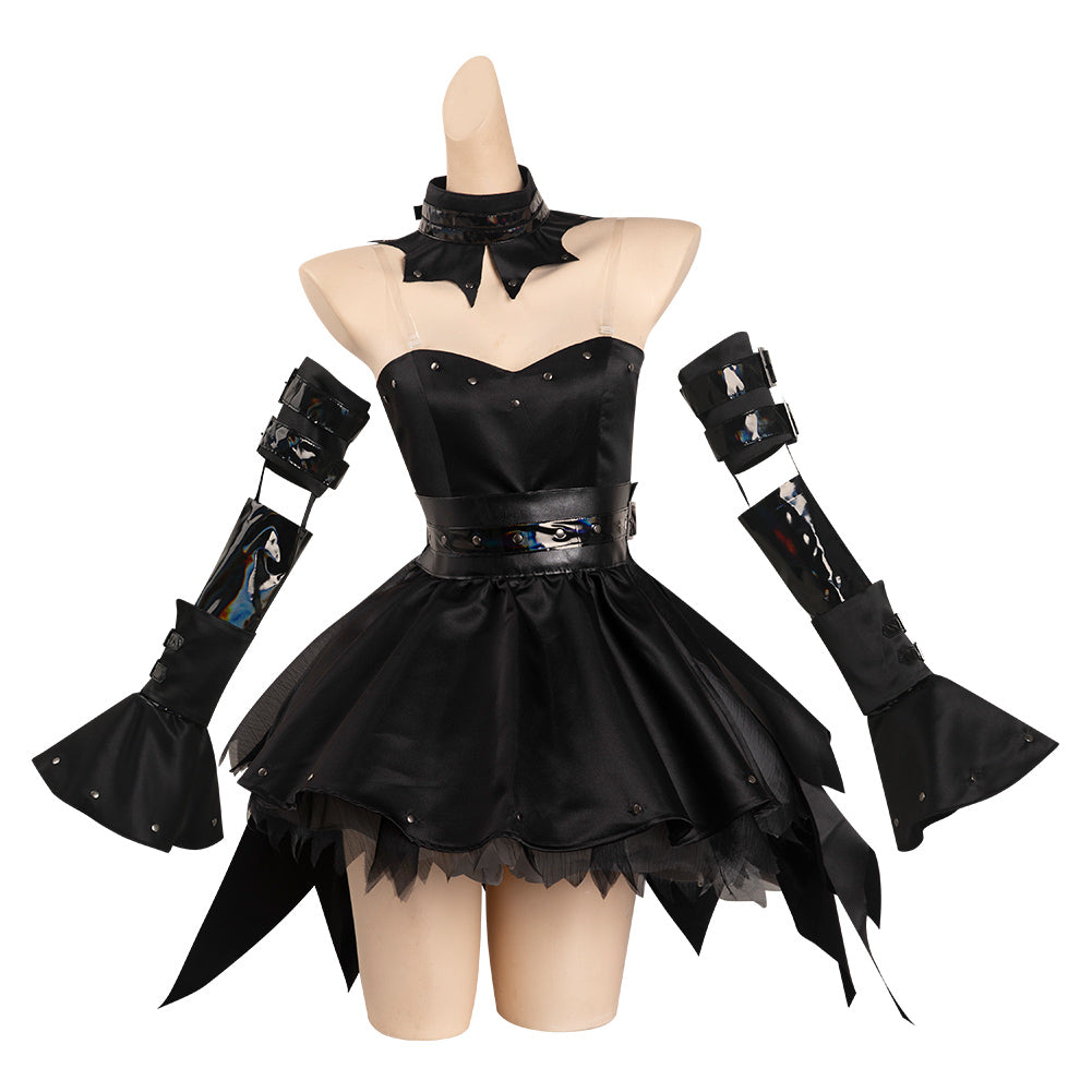 Anime Chobits - Freya Robe Noire Cosplay Costume